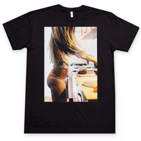 Hot Buns Designer Black Men's T-Shirt