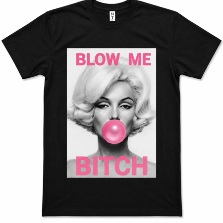 Blow Me Designer Black Men's T-Shirt
