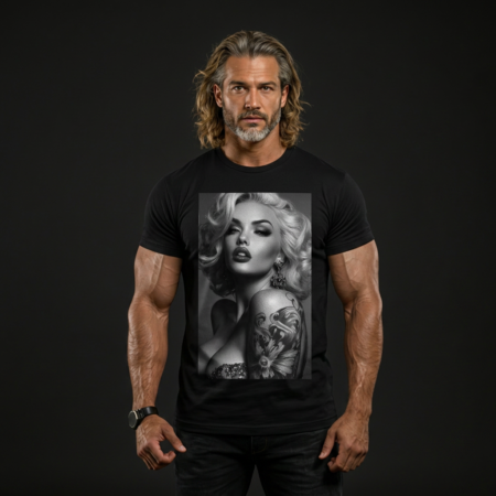 Boudoir Designer Black Men's T-Shirt